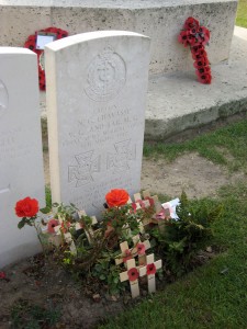 Noel Chavasse's final place of rest. Brandhoek New Military Cemetery, Belgium.