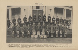 The Pipe Band of the 231st Battalion, C.E.F. (Seaforth Highlanders of Canada).