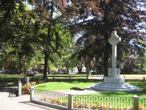 The Canadian Scottish Memorial at Pioneer Square, Victoria, B.C.