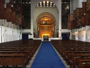The Guards Chapel, London was hit by a V-1 rocket in 1944. (P. Ferguson image, August 2018)