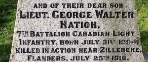 Nation Family Memorial, Ross Bay Cemetery