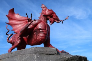 The Red Dragon of Wales on the Pilckem Ridge, Belgium. (P. Ferguson image, September 2016)