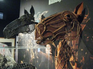 War Horse puppet on exhibition at the National Army Museum, London. (P. Ferguson image, April 2012)