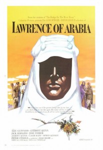 Lawrence of Arabia theatre poster for David Lean's 1962 film. (Wiki image)