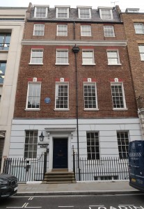 No. 3 Savile Row, London, England. Former headquarters of Apple Records. The Beatles played their last live performance atop the roof 30 January 1969. (P. Ferguson image, November 2022)